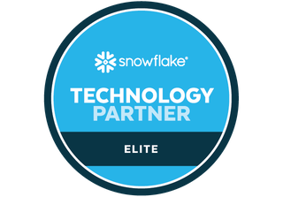 Snowflake partner network badge showing how Qlik is an Elite Technology Partner.