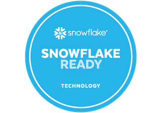 Snowflake partner network badge showing how Qlik is a Snowflake Ready Partner.